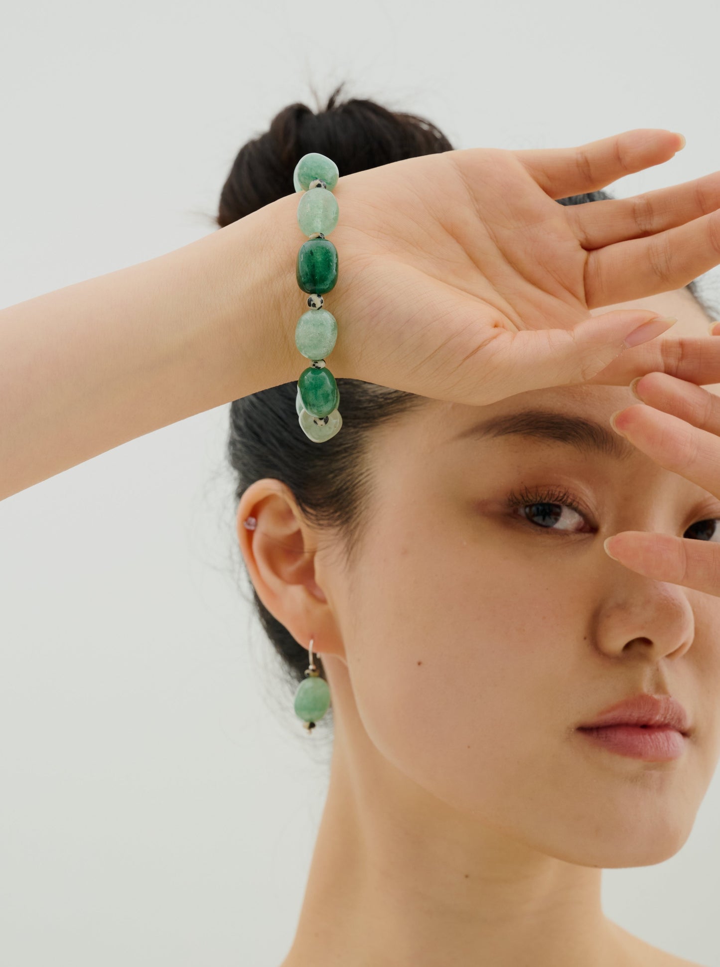 Aventurine & Dalmatian Jasper Earrings