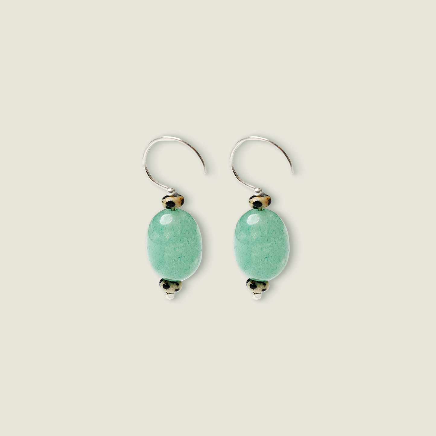 Aventurine & Dalmatian Jasper Earrings